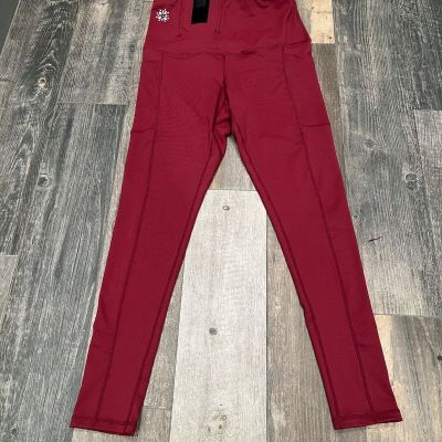 Tactica Defense Fashion Conceal Carry Leggings Women's Size Medium Merlot